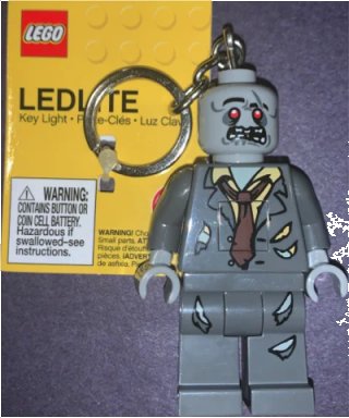 LED Key Light Zombie Key Chain (LEDLITE), LEGO onderdeelnummer LGL-KE135H