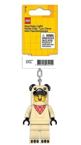 LED Key Light Pug Guy Key Chain (LEDLITE), LEGO onderdeelnummer LGL-KE213H