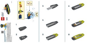 Police Water Scooter papieren zak, LEGO onderdeelnummer 30693-1