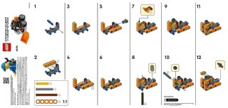 Skid-Steer Loader papieren zak, LEGO onderdeelnummer 30710-1