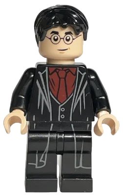 Harry Potter - Dark Red Shirt and Tie, Black Robe, LEGO onderdeelnummer hp232
