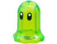Plant Flower Bell Shaped with Small Pin Hole with Black Eyes Pattern (Z-Blob), LEGO onderdeelnummer 6017pb01