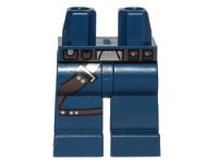Hips and Legs with SW Gunbelt, Pockets on Hips Pattern (Han Solo), LEGO onderdeelnummer 970c00pb0129