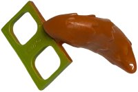 Minifigure Costume Tail Fluffy with Lime Hips Attachment Pattern, LEGO onderdeelnummer 18277pb04