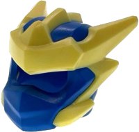 Minifigure, Headgear Helmet with Molded Bright Light Yellow Crests, Barbs, and Knot Pattern, LEGO onderdeelnummer 115499pb06