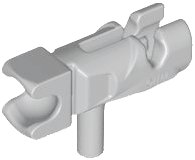 Minifigure, Weapon Gun, Mini Blaster / Shooter / Fire Nozzle with Tow Ball Socket, LEGO onderdeelnummer 23922