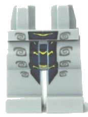 Hips and Legs with Dark Blue Snake Pattern, LEGO onderdeelnummer 970c00pb0134